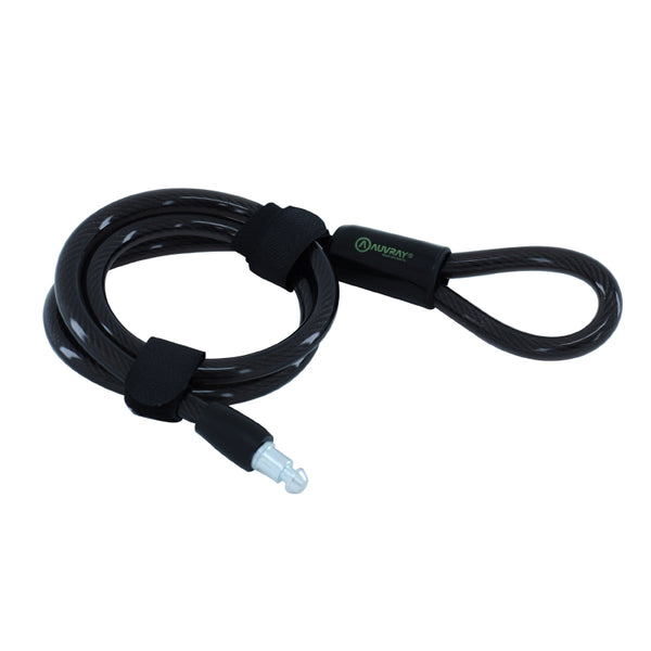 Antivol Vélo Câble A Boucle Auvray Plug Pour Fer A Cheval Câble 1M Diam 10 mm (Compatible Avec Fer A Cheval Ref 168946, 