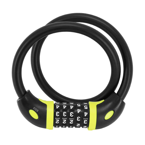 Antivol Vélo Câble A Combinaison - Code Auvray Diam 12 mm L 65 cm Noir Mat