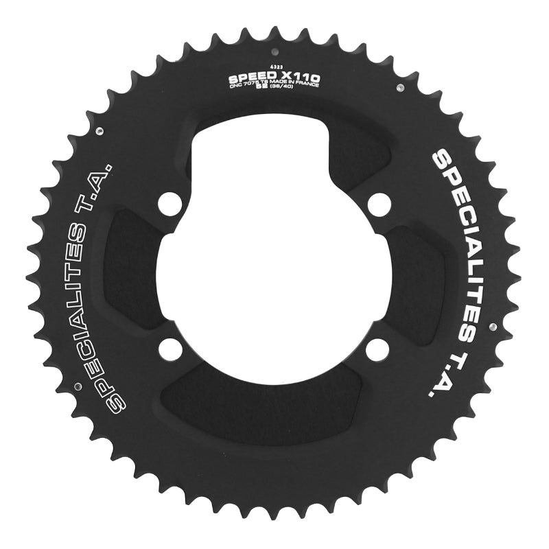 Plateau Route 4 branches Ø 110 Pour Shimano Ultegra R8000 - 6800 Ta Speed 2-X110 (Aero) 52 dents Extérieur Compatible 10