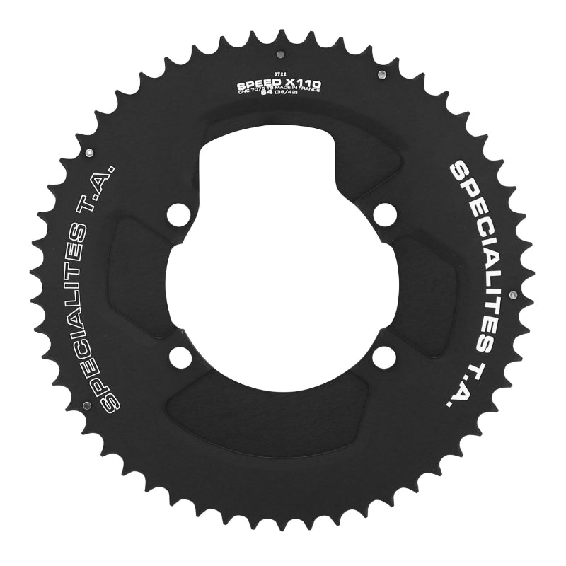 Plateau Route 4 branches Ø 110 Pour Shimano Ultegra R8000 - 6800 Ta Speed 2-X110 (Aero) 54 dents Extérieur Compatible 10