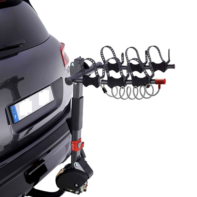 Porte Vélo D'Attelage Suspendu Mottez Hercule Pour 3 Vélos VAE Inclinable Avec Antivol, Syteme Easy Pour Montage Rapide 