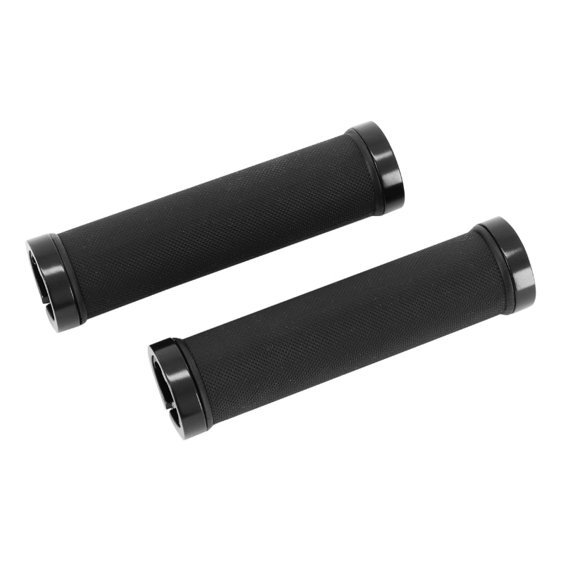 Poignée City Herrmans Diamond Lock Noir L130 mm Serrage Double Collier Noir (Paire Sur Carte)