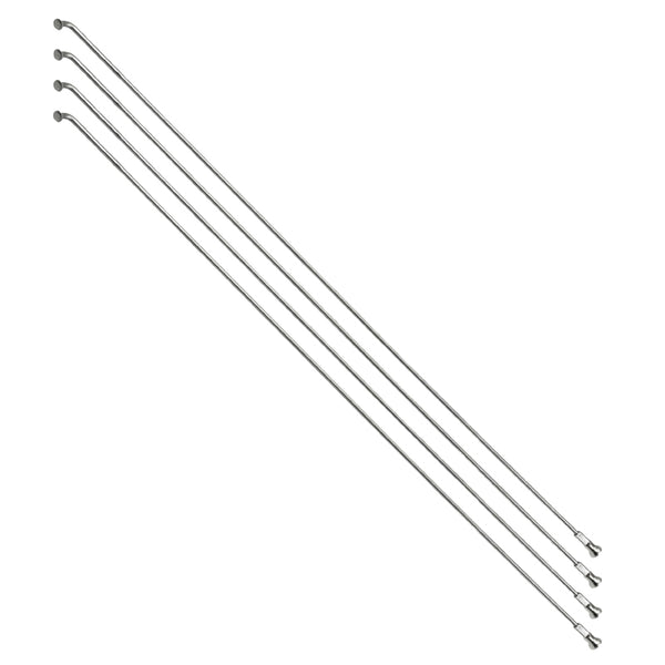 Rayon Renforcé INOX Argent 2,0 mm Avec Tête Coudée En 2,3 mm L 260 mm Avec Écrou (Vendu Par 4)