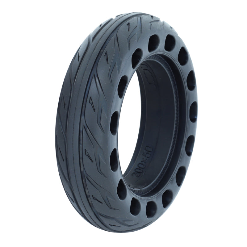 Pneu Trottinette Plein Alveole 200 X 50 Noir (Diamètre Intérieur 110 mm)