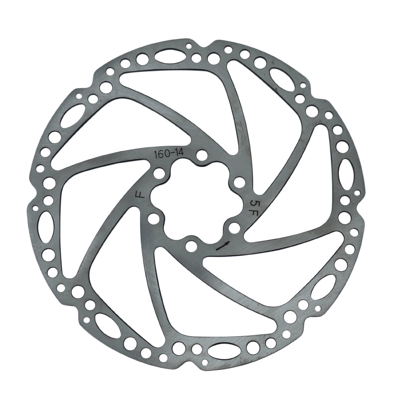 Disque De Frein VTT 6 Trous Brakco Brake 160 mm Argent