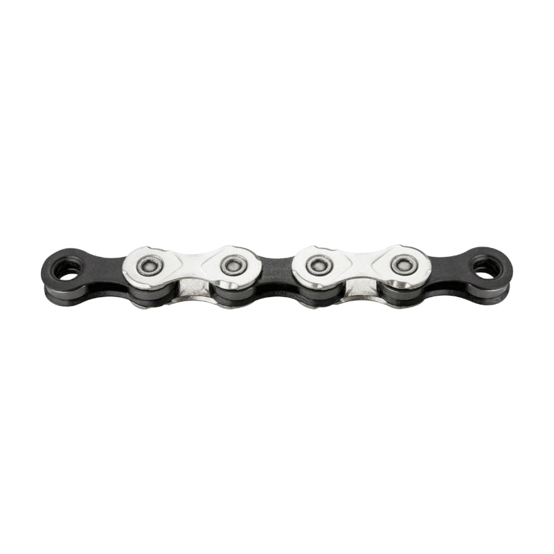 Chaîne Vélo 11V. Route-VTT Kmc Argent-Noir 114 Maillons Compatible Shimano-Sram (En Boite)