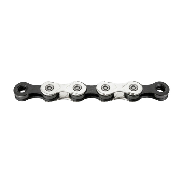 Chaîne Vélo 11V. Route-VTT Kmc Argent-Noir 114 Maillons Compatible Shimano-Sram (En Boite)