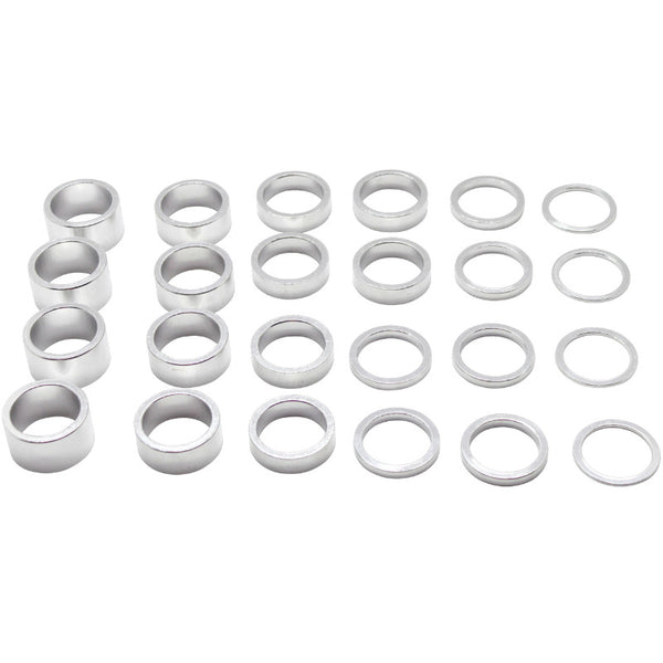Entretoise Direction Alu Argent 1"1-8-28.6 (Boite Contient 4X2 mm-6X5 mm-6X10 mm-4X15 mm-4X20 mm)