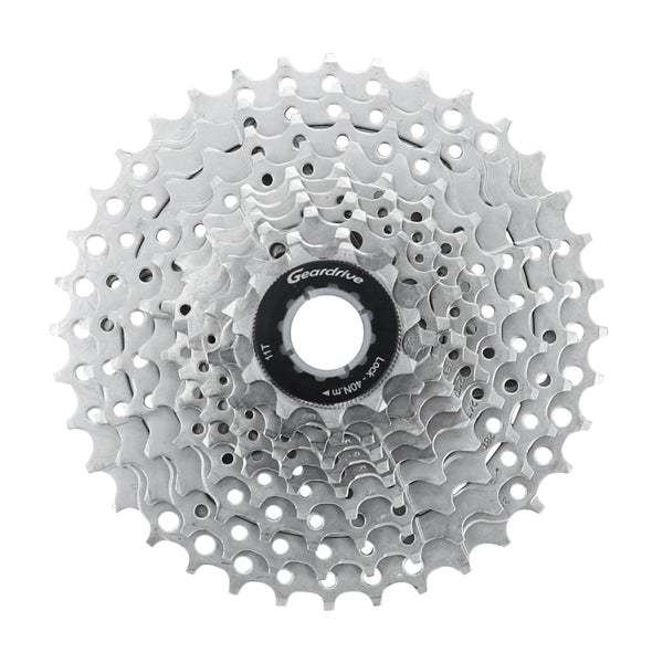 Cassette 10V. P2R 11-36 Pour Shimano-Sram VTT Argent (11-13-15-17-19-21-24-28-32-36)