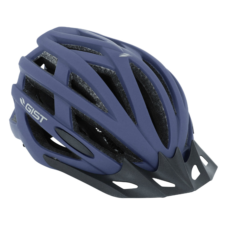 Casque Vélo Adulte Gist E-Bike Planet One Plus Urban Bleu Mat In-Mold Taille 52-58 Réglage Molette 212 G - Éclairage Int
