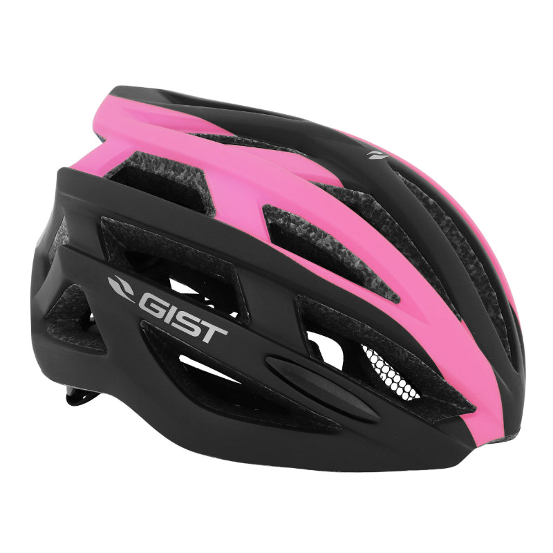 Casque Vélo Adulte Gist Route Planet Noir-Rose Mat In-Mold Taille 58-62 Réglage Molette 212 G
