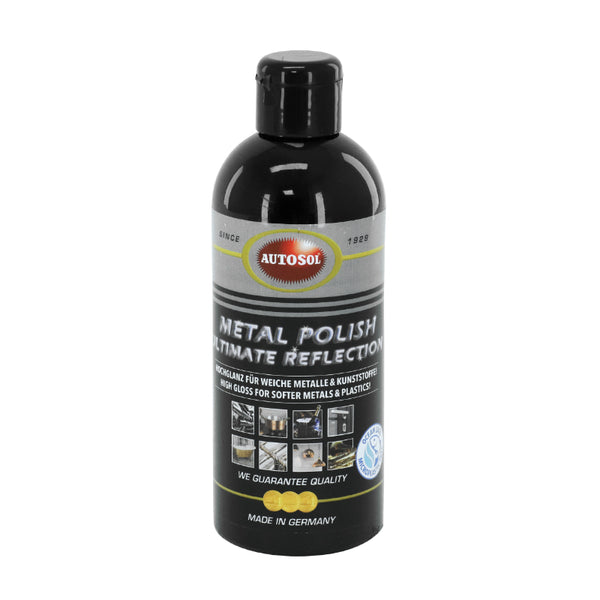 Polish Métal Autosol Ultimate Reflection Liquid (Flacon 250 Ml) (Haute Brillance Sur Toutes Surfaces) (Made In Germany -