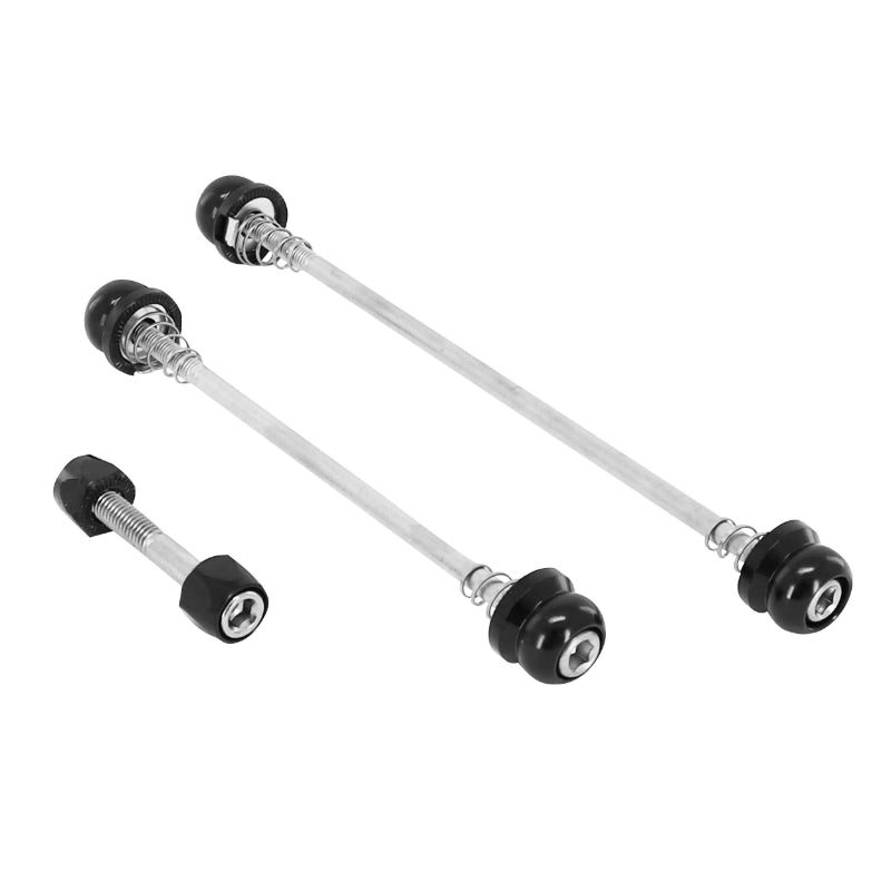 Blocage Rapide De Roue VTT Avant + Arrière Avec Serrage Selle Noir Newton Compatible 130-135 (Longueur Totale 160 mm) - 