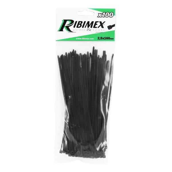 Collier De Serrage Nylon Type Rilsan 2,5X160 mm Noir (Par 100)