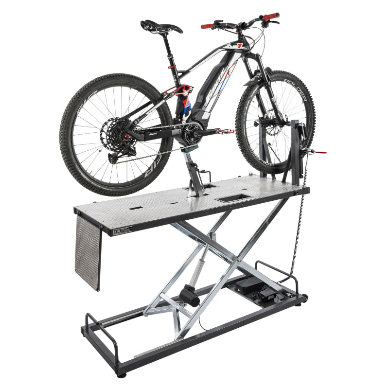 Table - Pont Elevateur - Pied Réparation Vélo Officine Parolin Agilis Power Électrique Avec Utilisation Batterie (Livre 