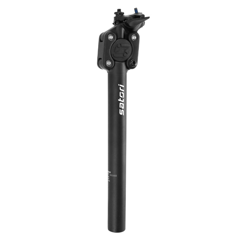 Tige De Selle VTT Suspension Avec Elastomere 70-90Kgs Satori Diam 27,2 L350 mm Noir (En Boite)