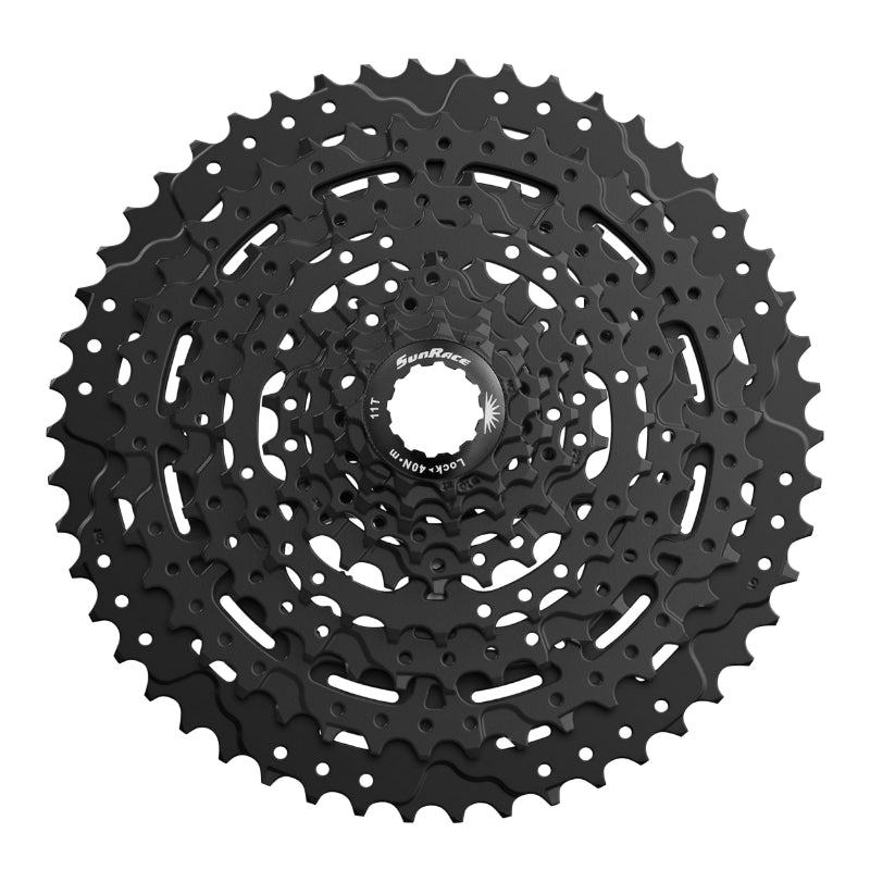 Cassette 9V. Sunrace M993 11-46 VTT Pour Shimano Noir (Livre En Boite) (11-13-15-18-22-28-34-40-46)