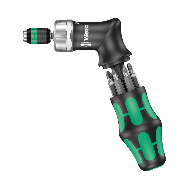 Tournevis Porte Embout Pistolet Clé A Cliquet Wera 17 mm (Vendu Avec 6 Embouts : 4 Hexagone + 2 Torx) -Marque Allemande 