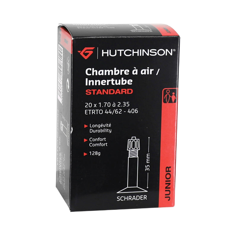 Chambre A Air Vélo 20 X 1.70-2.35 Hutchinson Valve Standard 40 mm