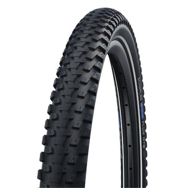 Pneu VTT Suv 27.5 X 2.25 Schwalbe Marathon Plus MTB Crampons Noir Tr (57-584) Renfort Flanc Reflex Homologué VAE E50