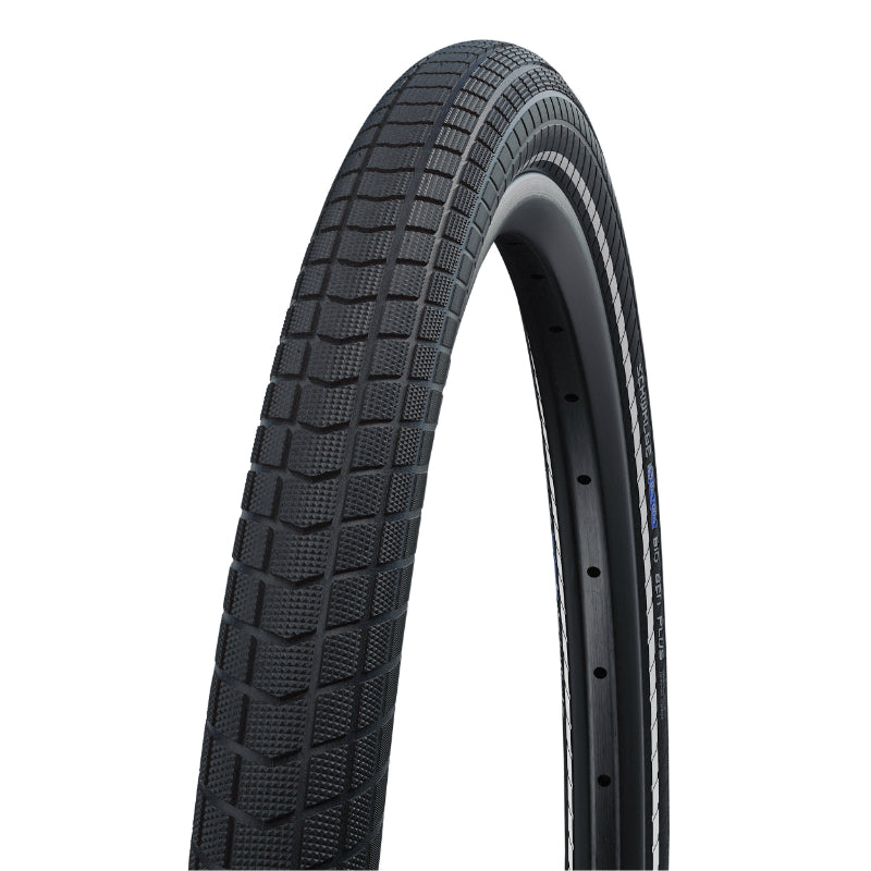 Pneu VTT Urbain - VAE 20 X 2.15 Schwalbe Big Ben Plus Addix Noir Tr (55-406) Renfort Green-Guard Flanc Reflex Homologué 