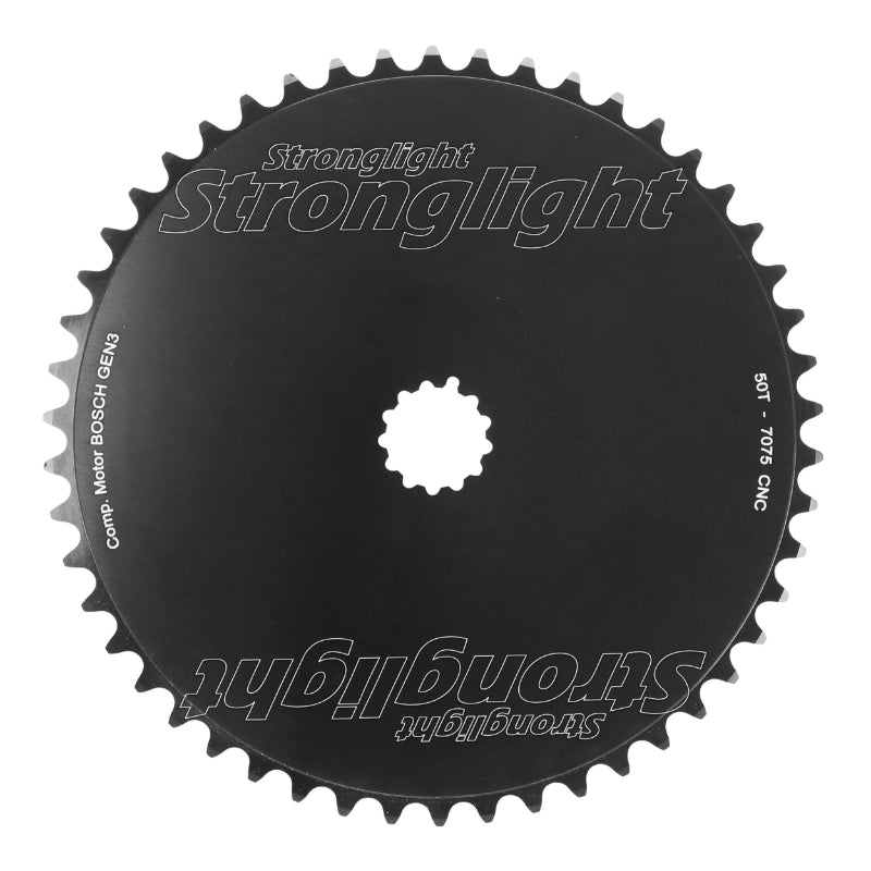 Plateau VAE-E-Bike Direct Mount Pour Bosch Stronglight -3- 50 dents Mono Noir Alu 7075 (3Ème Generation)