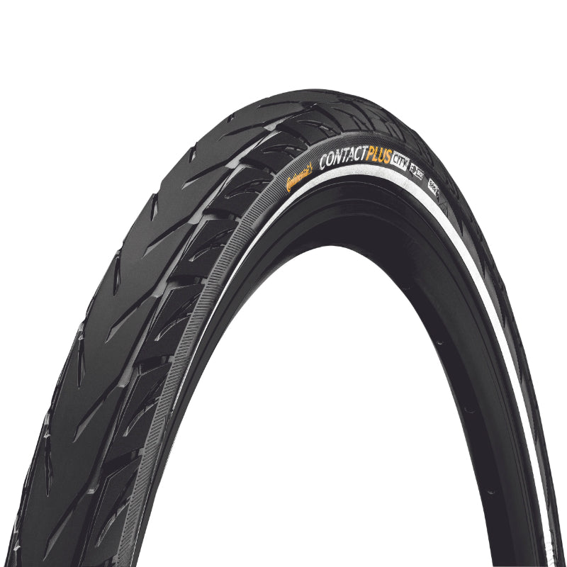 Pneu VTC Urbain 700 X 35 Continental Contact Plus City Noir Tr (37-622) Flanc Reflex Homologué VAE E50