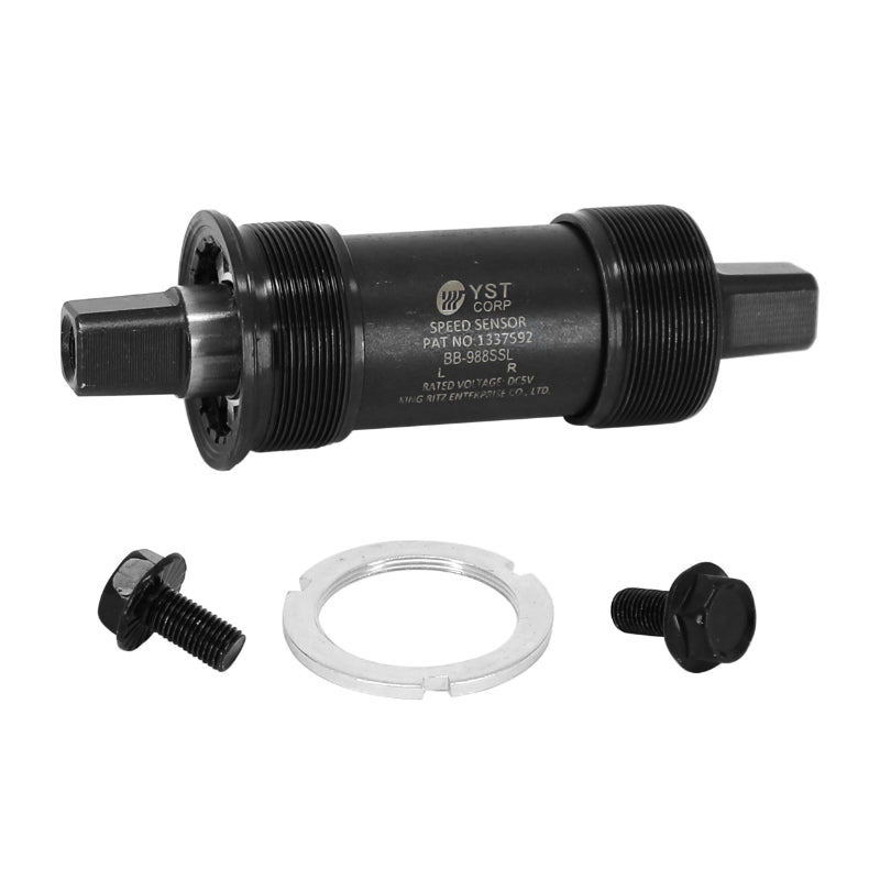 Boîtier Pédalier Yst Carré Alu A Roulement 120 mm (Boite De 68) Filetage Anglais - Bsc - 1,37X24 Avec Etoile Pour Vélo L