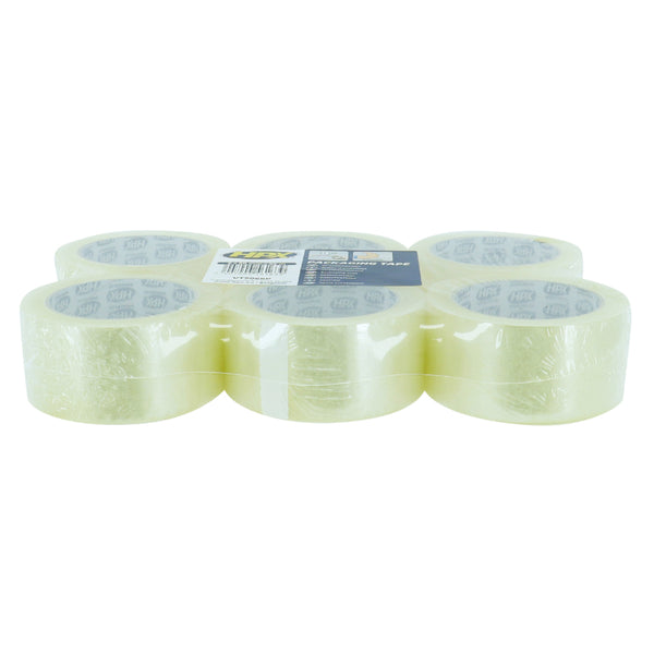 Ruban Adhesif Hpx Emballage Transparent 50 mm X 66 M (Pack De 6 Rouleaux)