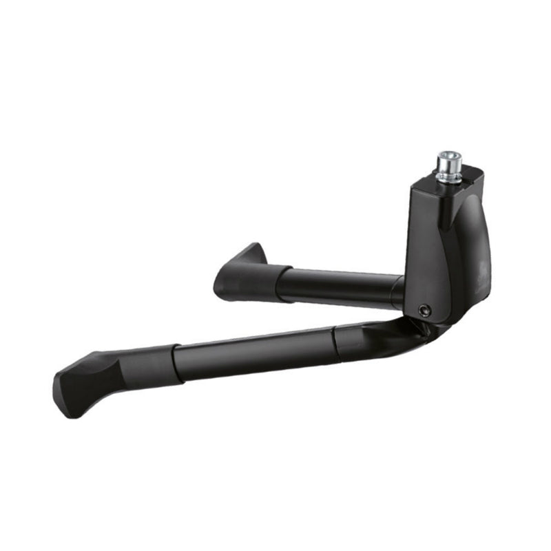 Béquille Vélo Double Centrale Ursus Big Foot 26" Pliable Alu Noir (275 mm) - Supporte Poids 50Kgs (Livre Sur Carte)