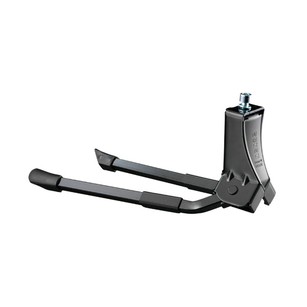 Béquille Vélo Double Centrale Ursus Hooper Foot 28"-700C Pliable Alu Noir (300 mm) - Supporte Poids 50Kgs (Livre Sur Car