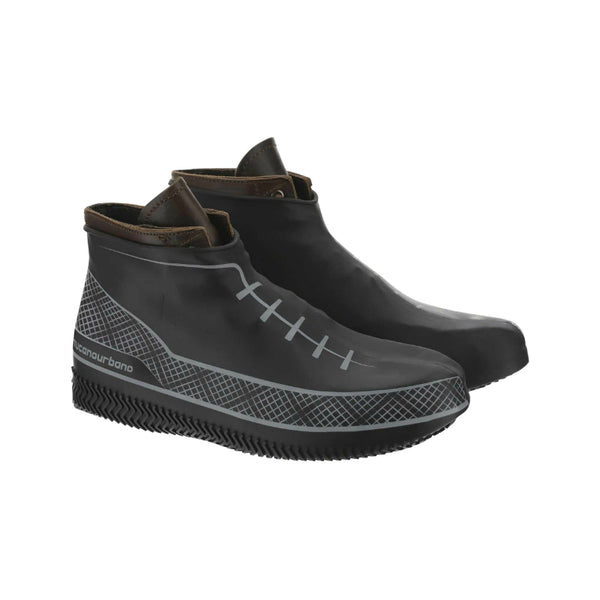 Couvre Chaussures Tucano Footerine En Silicone Impermeable Noir-Gris Sneaker Taille M Pour Chaussures 36 A 41 (Semelle A
