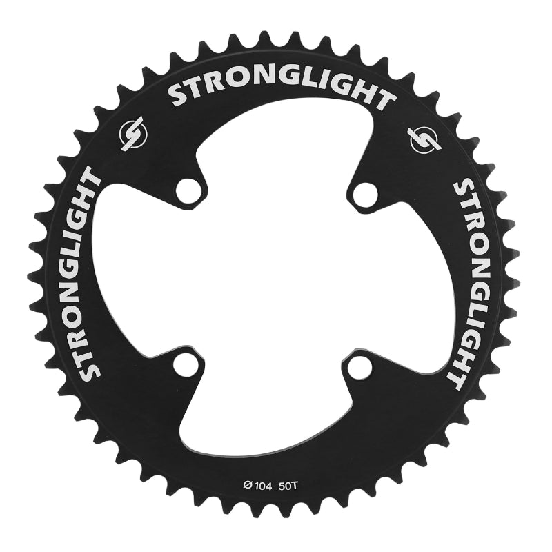 Plateau BMX 4 branches Ø 104 Stronglight 50 dents Mono Noir (Pour Chaîne 1-2 X 3-32)