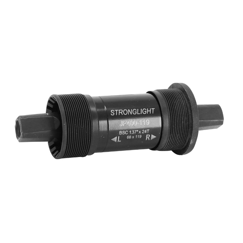 Boîtier Pédalier Stronglight Carré Jp400 Cuvettes Plastiques 119 mm Filetage Anglais - Bsc - 1,37X24