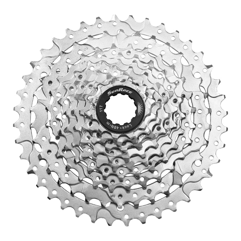 Cassette 9V. Sunrace M980 11-40 VTT Pour Shimano Nickel (Livre En Boite)