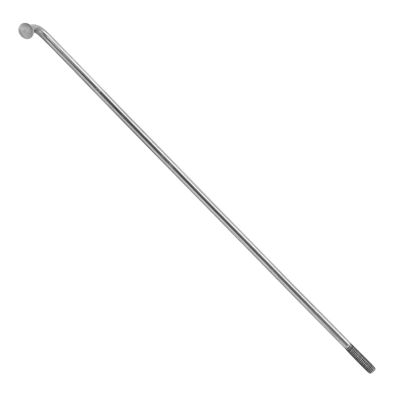 Rayon E-Bike INOX Argent 2.3 mm L 130 mm Tête Coudée (Vendu A L'Unite Sans Écrou) - Voir 185897 Pour Écrou