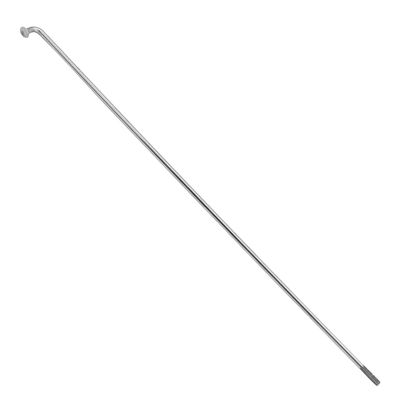 Rayon E-Bike INOX Argent 2.3 mm L 186 mm Tête Coudée (Vendu A L'Unite Sans Écrou) - Voir 185897 Pour Écrou