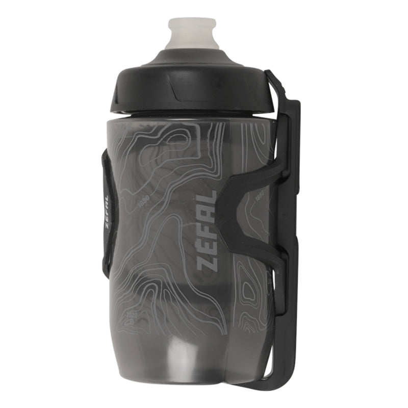 Porte Bidon Zefal Pulse Z2 Composite Noir Sortie Laterale Reversible 40G Avec Bidon Sense Pro 500Ml Adapte Pour Petits C