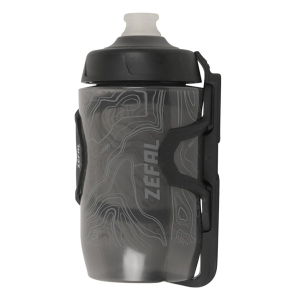 Porte Bidon Zefal Pulse Z2 Composite Noir Sortie Laterale Reversible 40G Avec Bidon Sense Pro 500Ml Adapte Pour Petits C