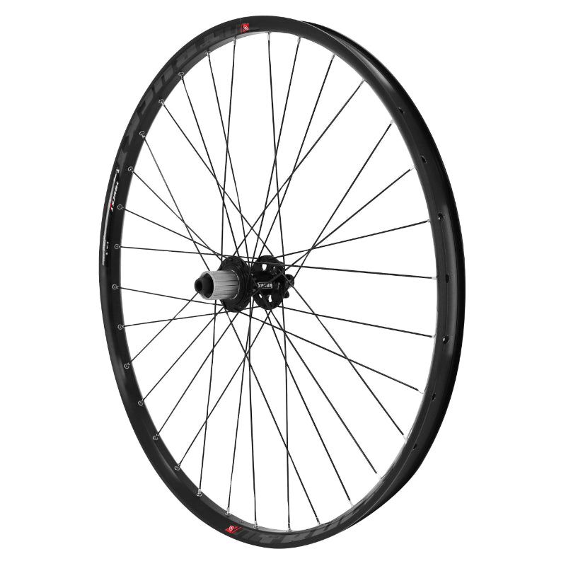 Roue VTT Disque 29" Trucky 30 Tubeless Ready Arrière Noir Moyeu Velox Roulement Disque 6 Trous 12-11-10V Axe Traversant 