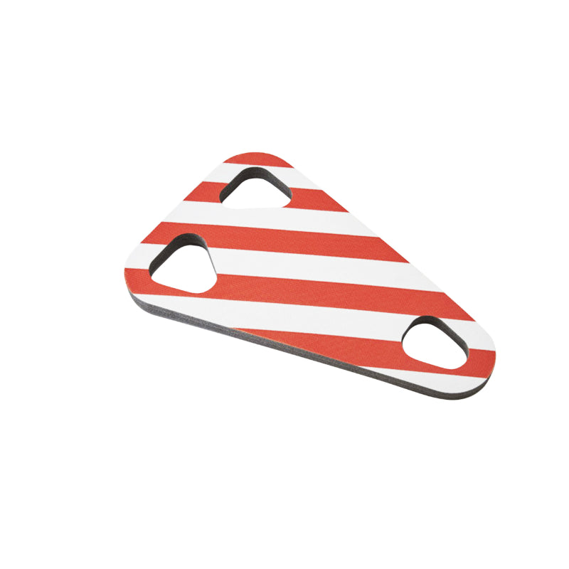Protection Mousse Blanc-Rouge Pour Porte Vélo Mottez (Entre Les Vélos) - Forme Triangle 38 X 58 cm Épaisseur 15 mm