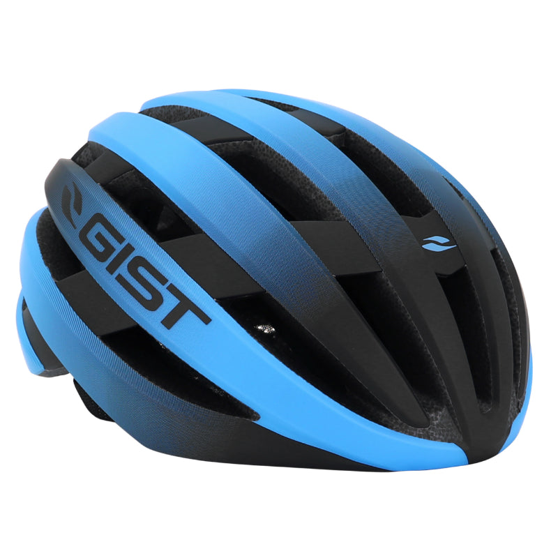 Casque Vélo Adulte Gist Route Revol Bleu-Noir Femme Et Junior Full In-Mold Taille 54-58 Réglage Molette