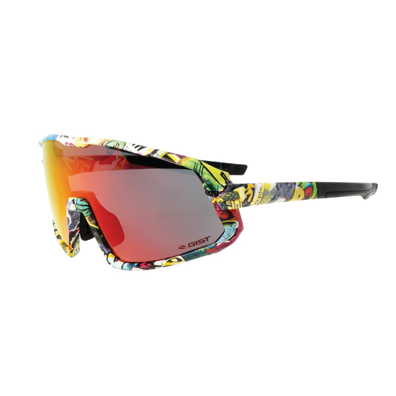 Lunettes Vélo Adulte Gist Next Monture Pop Jaune (3 Verres Interchangeables - Protection 100% Uv - Uva - Uvb) Vision Opt