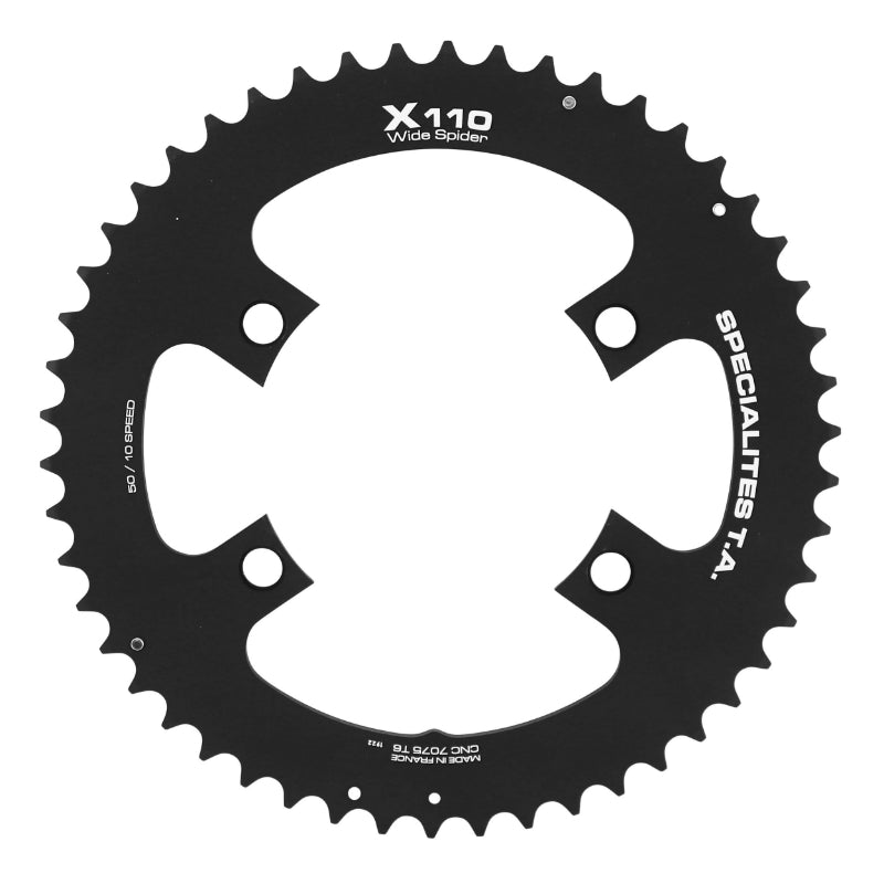 Plateau Route 4 branches Ã˜ 110 Pour Shimano Tiagra 4700 Ta X110 Ws 50 dents Extérieur Compatible Sora 3000-Claris 2000 