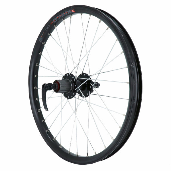 Roue VTT - Cargo - VAE - E-Bike - Longtail Disque Blocage 20" Kargo L Arrière Noir Moyeu Velox 6 Trous Cassette 11-10-9V