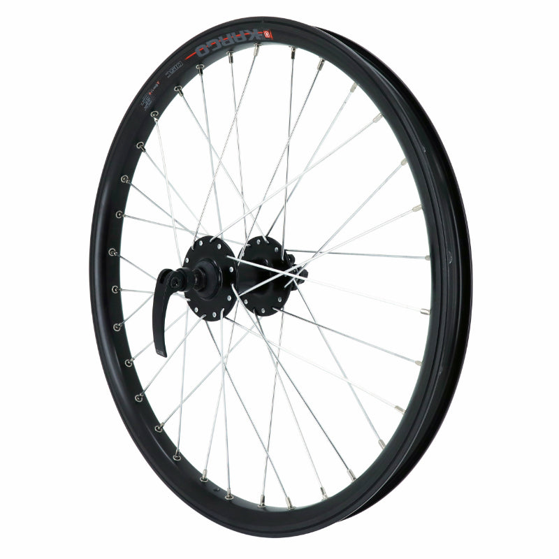 Roue VTT - Cargo - VAE - E-Bike - Longtail Disque Blocage 20" Kargo L Avant Noir Moyeu Velox 6 Trous (Renforcé) Jante 25