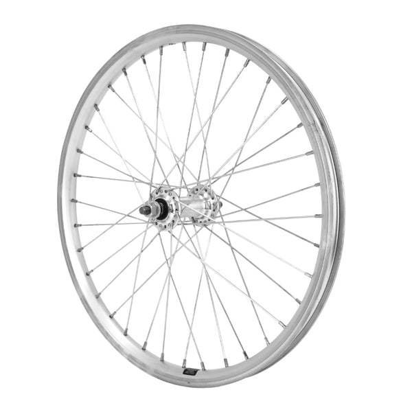 Roue VTT Patin 20" Er10 Avant Moyeu Alu Axe Plein (Vendu Avec Écrou 9X100) Jante 19C