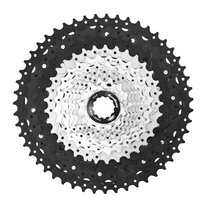 Cassette 12V. Sunrace Mz603 11-51 VTT Compatible Shimano Metallic Silver (Livre En Boite) (11-13-15-17-19-21-24-28-33-39