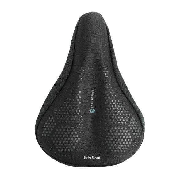 Couvre Selle Vélo Royal Noir A Memoire De Forme Large (251X220 mm) 168G