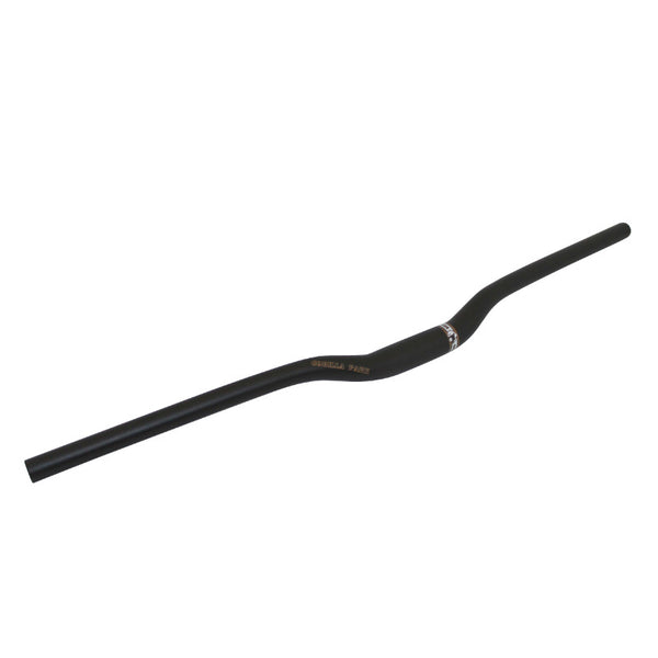 Cintre VTT Demi Releve P2R Uno Alu Noir Mat 31,8 mm L780 mm Hauteur 25 mm Angle 9°